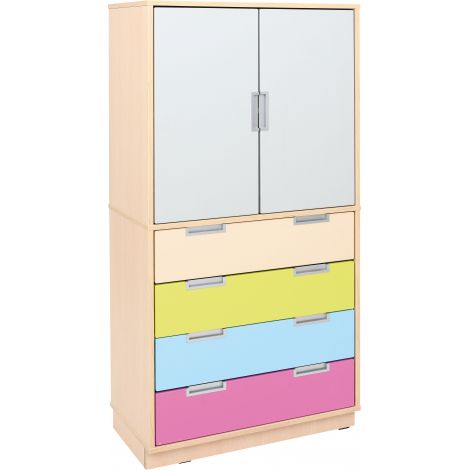 Set mobilier gradinita Quadro 102 artar cu alb - imagine 7